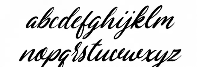Christaline Italic Caratteri MINUSCOLO