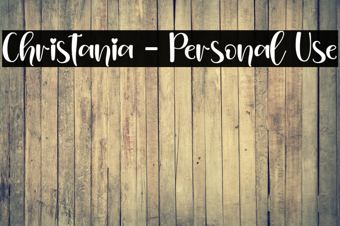 Christania - Personal Use Example 2