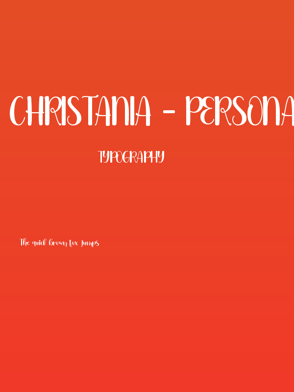 Christania - Personal Use Poster