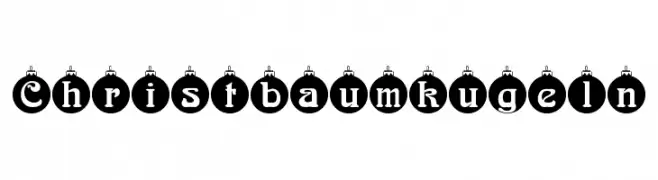 Christbaumkugeln  les polices de caractères gratuit tlcharger
