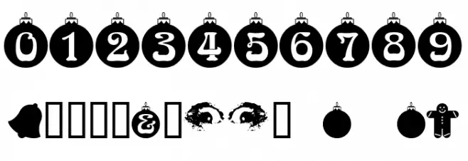Christbaumkugeln Font OTHER CHARS