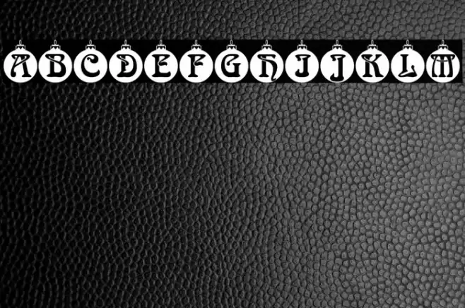 Christbaumkugeln Font examples