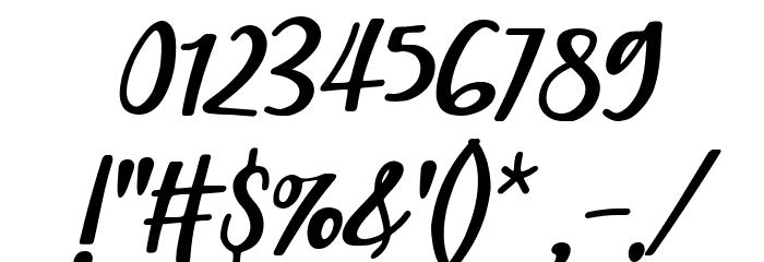Christed Italic Font OTHER CHARS