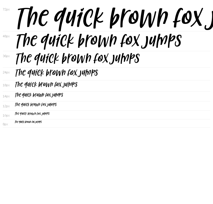 Christed Italic Waterfall