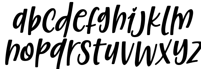 Christed Italic Font LOWERCASE