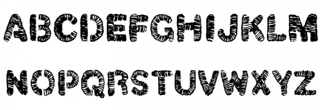 ChristelLineblack Schriftart Groß