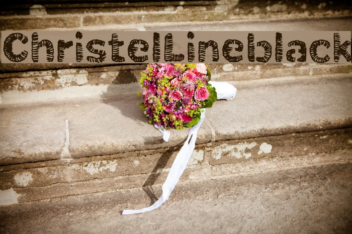 ChristelLineblack Font examples