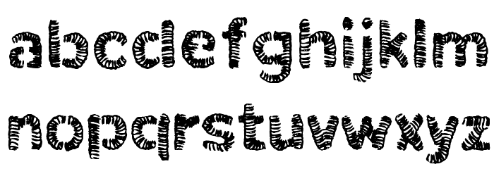 ChristelLineblack Font LOWERCASE