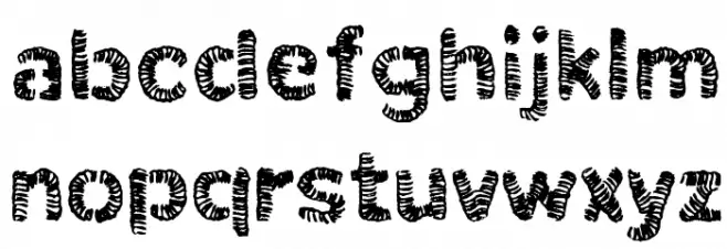 ChristelLineblack Font LOWERCASE