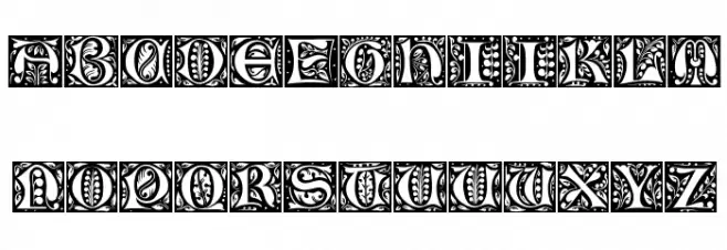 Christensen Caps Regular फ़ॉन्ट लोअरकेस