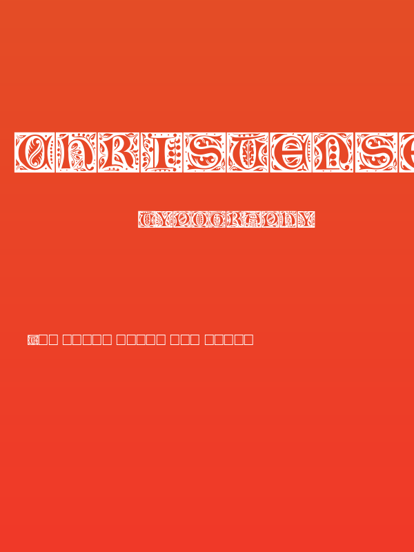 ChristensenCaps Regular Poster