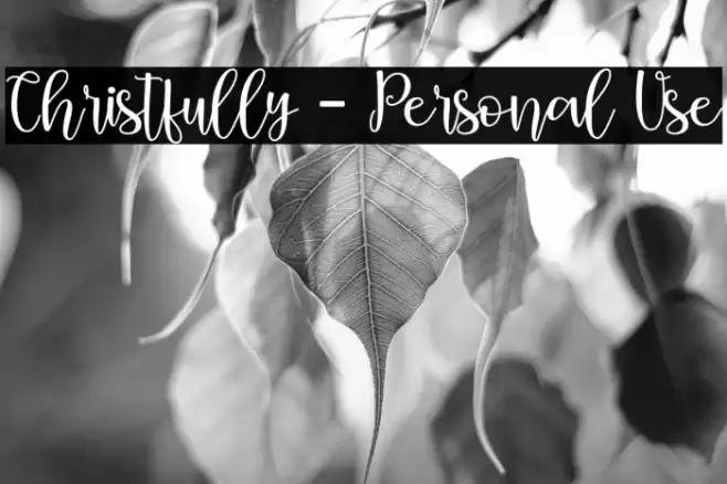 Christfully - Personal Use Font examples