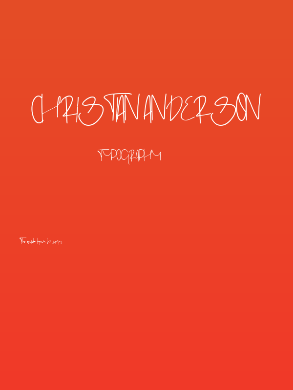 Christian Anderson Poster