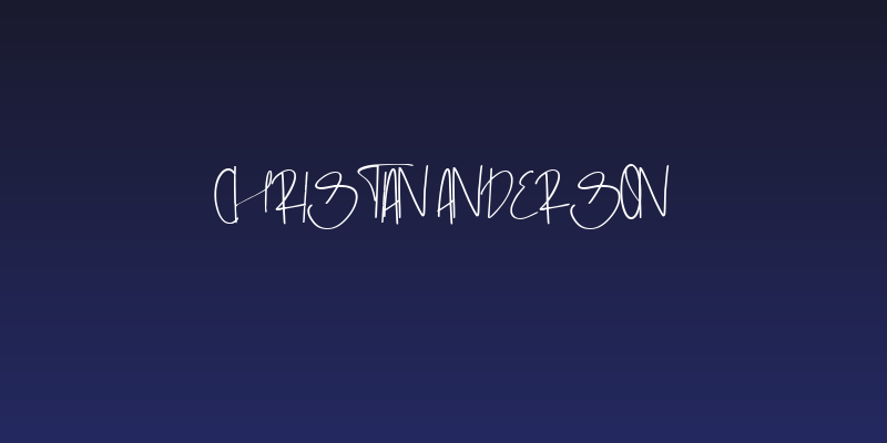 Christian Anderson Social Header