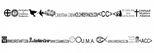 Christian Crew خط أحرف كبيرة
