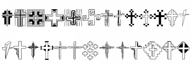 Christian Crosses II Шрифта ВЕРХНИЙ