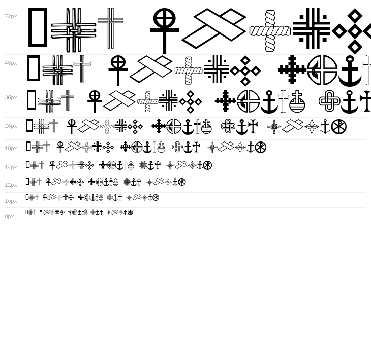 Christian Crosses III Waterfall