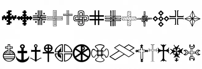 Christian Crosses III फ़ॉन्ट लोअरकेस