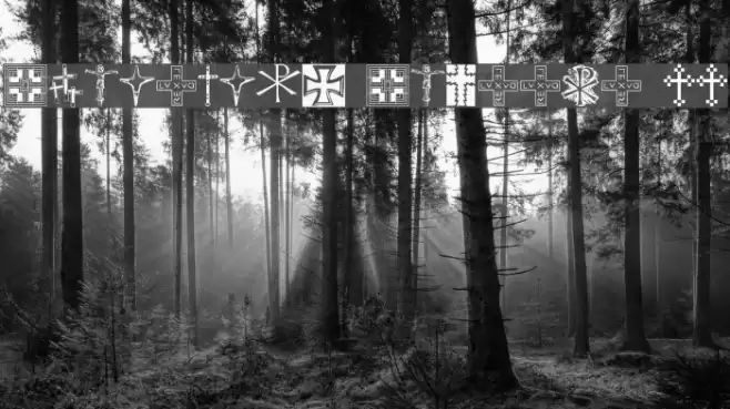 Christian Crosses II Font examples