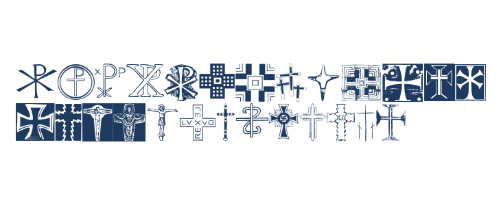 Christian Crosses II Lowercase