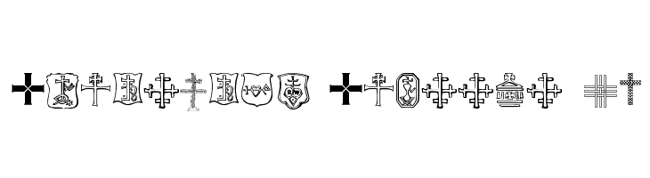 Christian Crosses IV Font