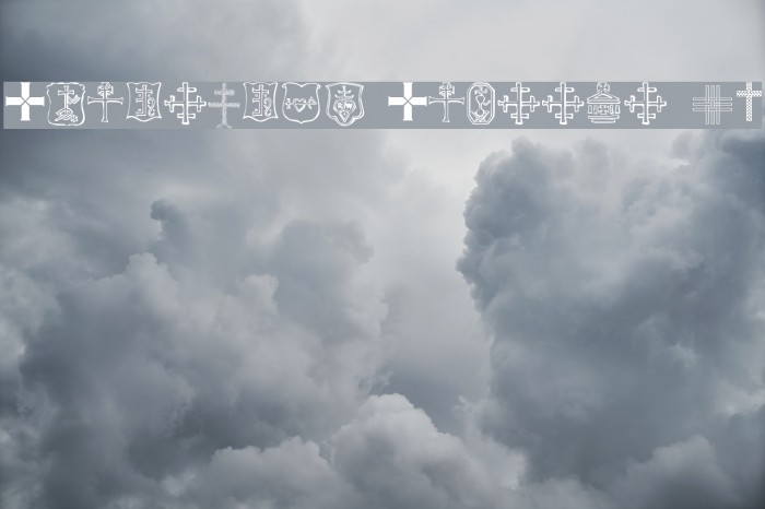 Christian Crosses IV Font examples