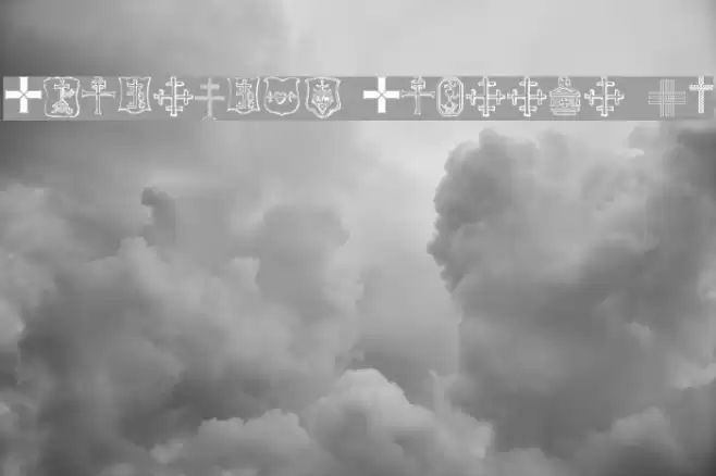 Christian Crosses IV Font examples