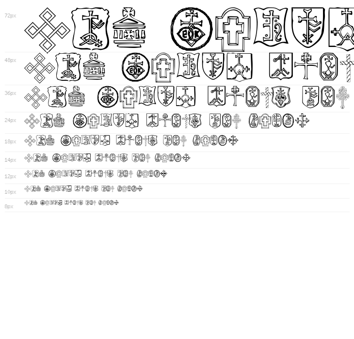 Christian Crosses IV Waterfall