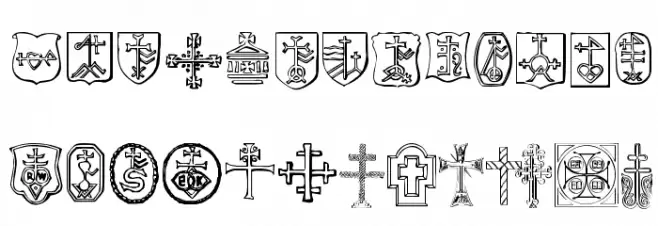Christian Crosses IV फ़ॉन्ट लोअरकेस