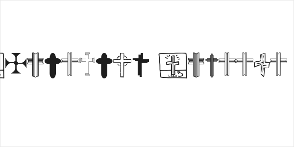 Christian Crosses V Logo