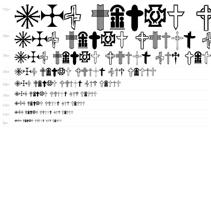 Christian Crosses V Waterfall