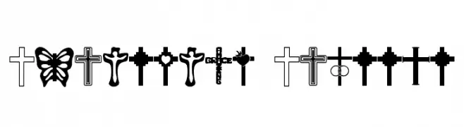 Christian Crosses  Frei Schriftart Herunterladen