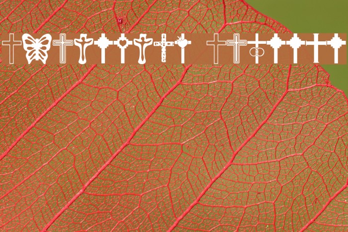 Christian Crosses Font examples
