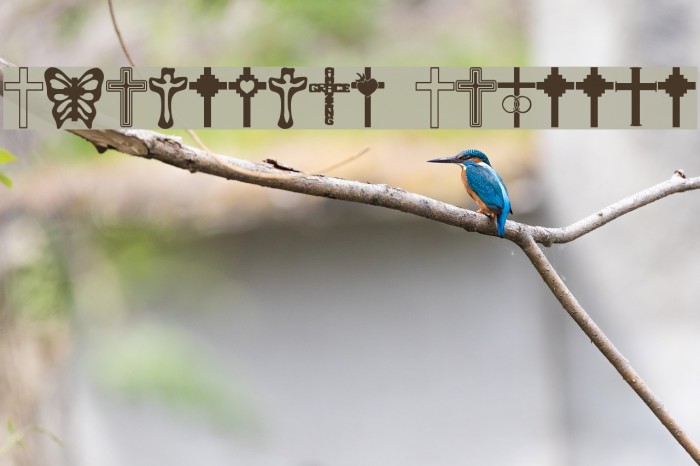 Christian Crosses Font examples