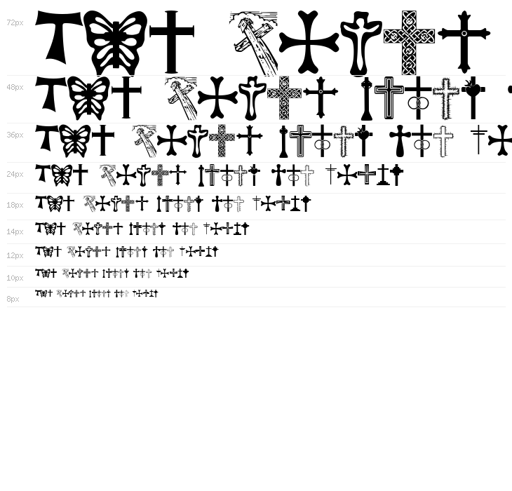 Christian Crosses Waterfall