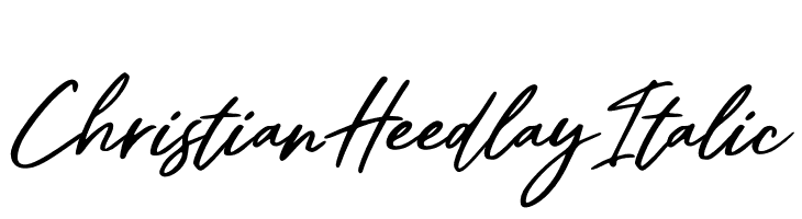 Christian Heedlay Italic  नि: शुल्क फ़ॉन्ट्स डाउनलोड