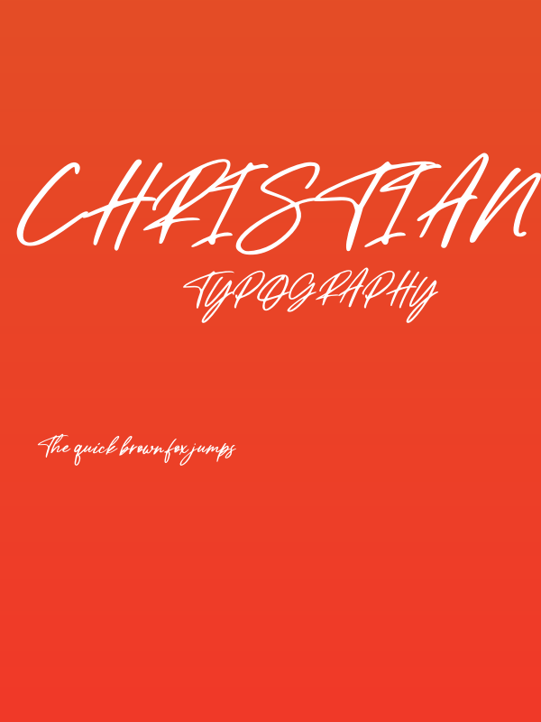 Christian Heedlay Italic Poster