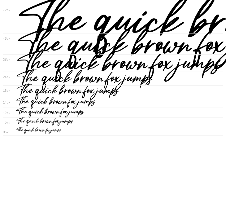 Christian Heedlay Italic Waterfall