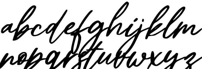 Christian Heedlay Italic Font LOWERCASE