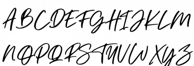 Christian Heedlay Schriftart Groß