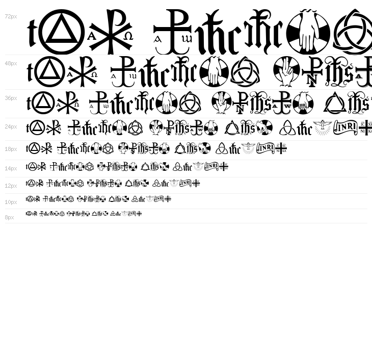 Christian Icons B Monograms Waterfall