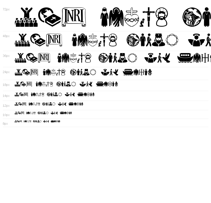 Christian Icons Waterfall