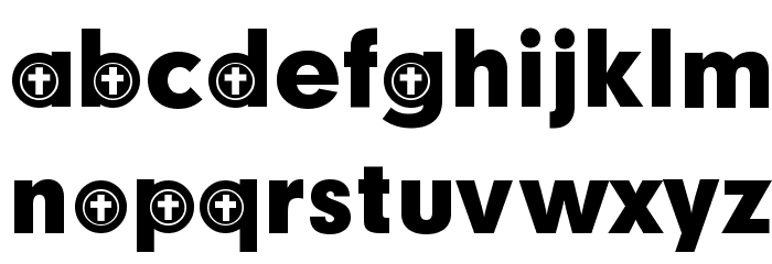 Christian Participants Schriftart Kleinbuchstaben
