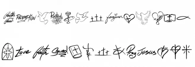 Christian Pictures 字体 小写
