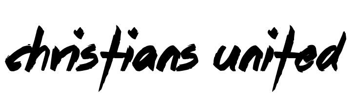 Christians United  フリーフォントのダウンロード