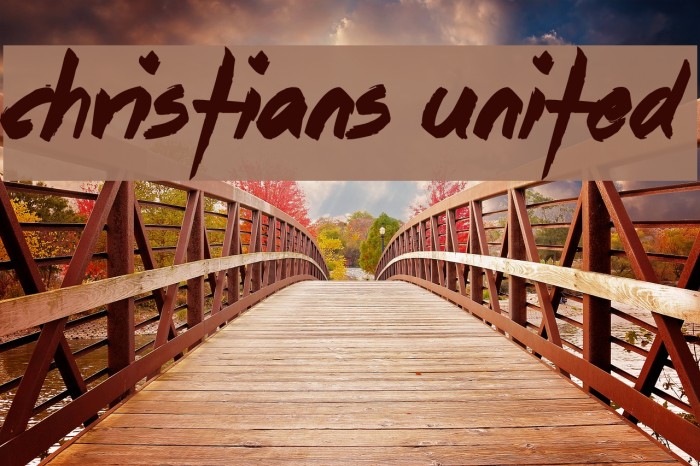Christians United Font examples