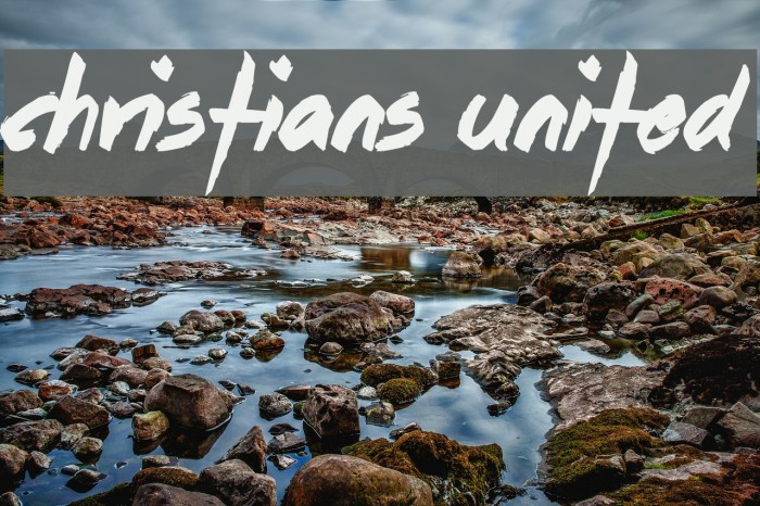 Christians United Font examples