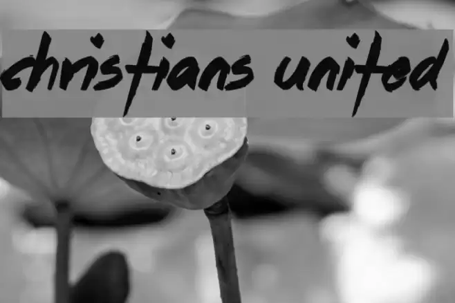 Christians United Font examples