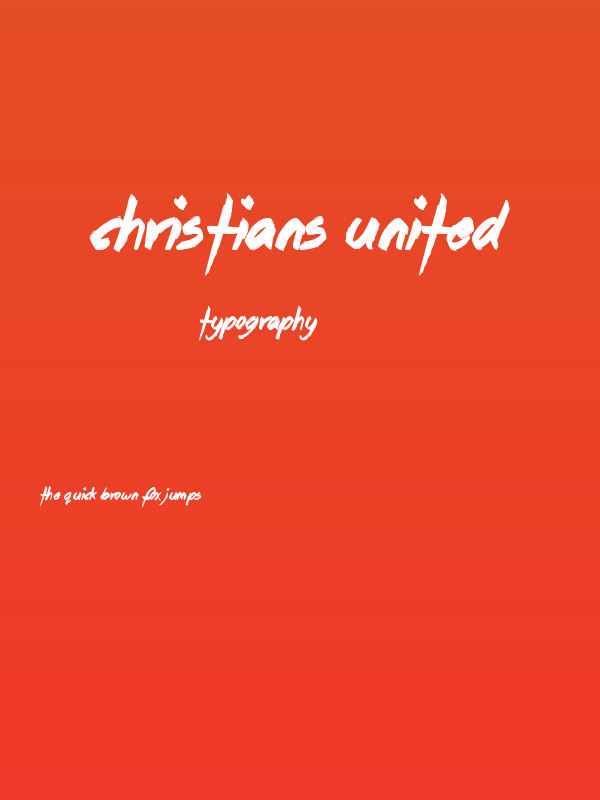 Christians United Poster