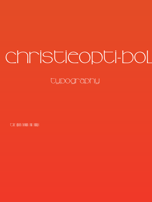 ChristieOpti-Bold Poster